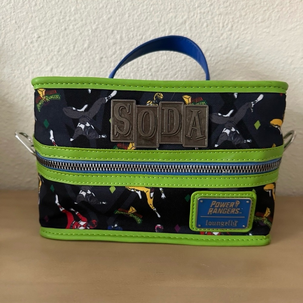 Loungefly Power Rangers SODA Bag 2023 Collectible Red Yellow Pink Black Blue
